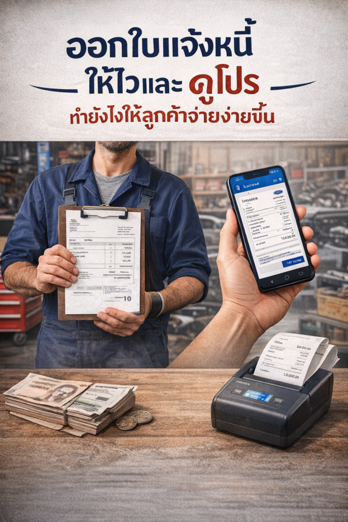 ออกใบแจ้งหนี้