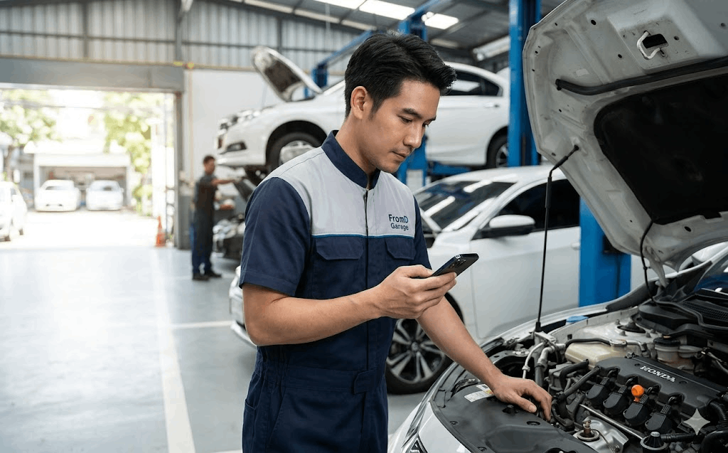 แอปมือถือสำหรับอู่ซ่อมรถ