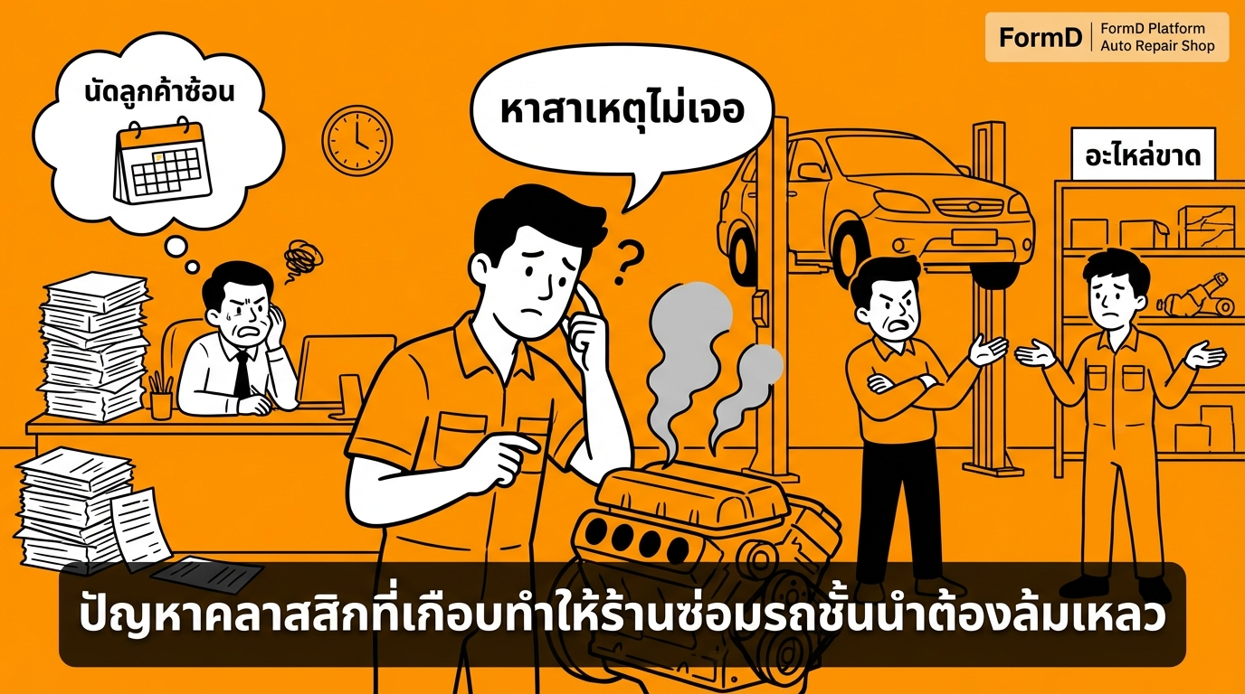 ปัญหาคลาสสิกที่ทำให้อู่ซ่อมรถชั้นนำเกือบไปต่อไม่ไหว