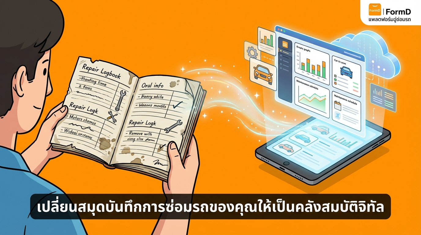 เปลี่ยนสมุดจดงานซ่อมให้เป็นขุมทรัพย์ข้อมูลดิจิทัล