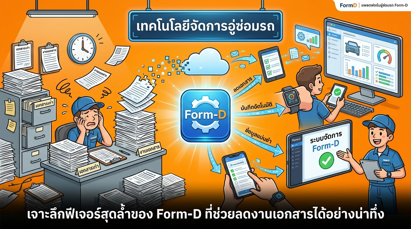เจาะลึกฟีเจอร์เด็ดของ Form-D ที่ช่วยลดงานเอกสารได้มหาศาล