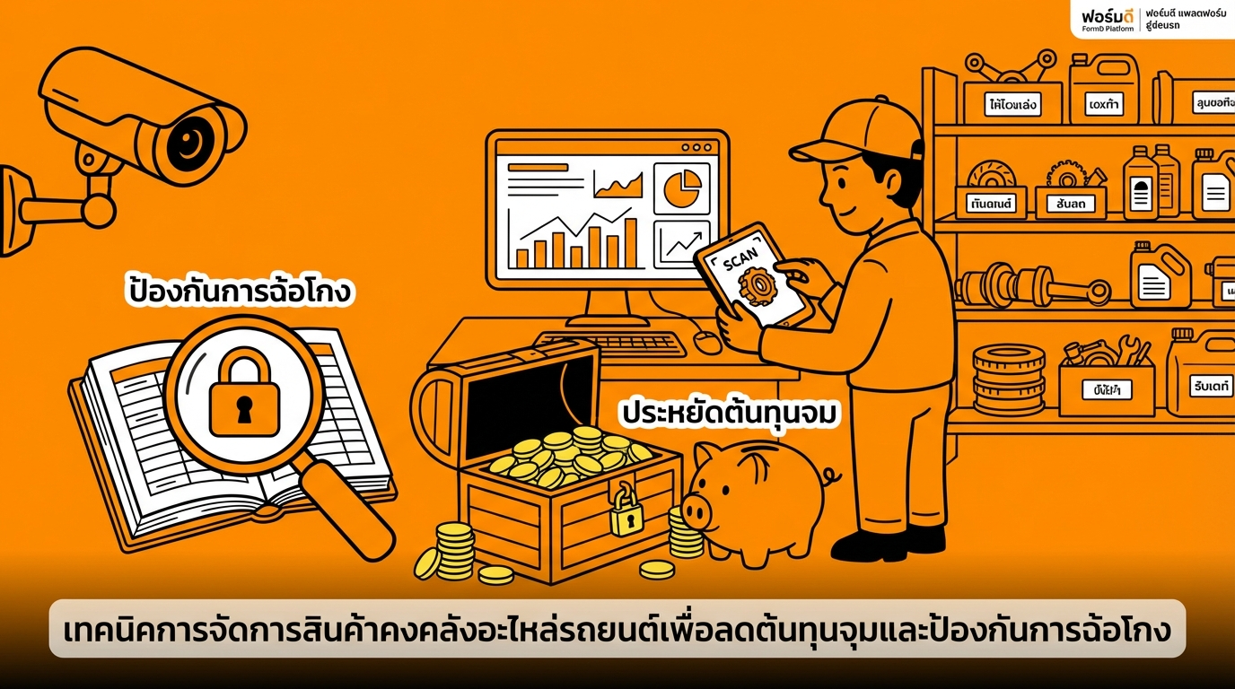 เทคนิคจัดการสต็อกอะไหล่ให้ลดต้นทุนจมและป้องกันการทุจริตได้จริง