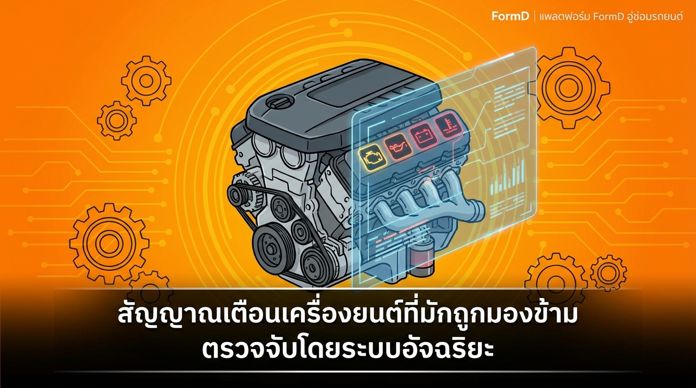 สัญญาณเตือนจากเครื่องยนต์ที่มักถูกมองข้ามแต่ระบบอัจฉริยะจับได้