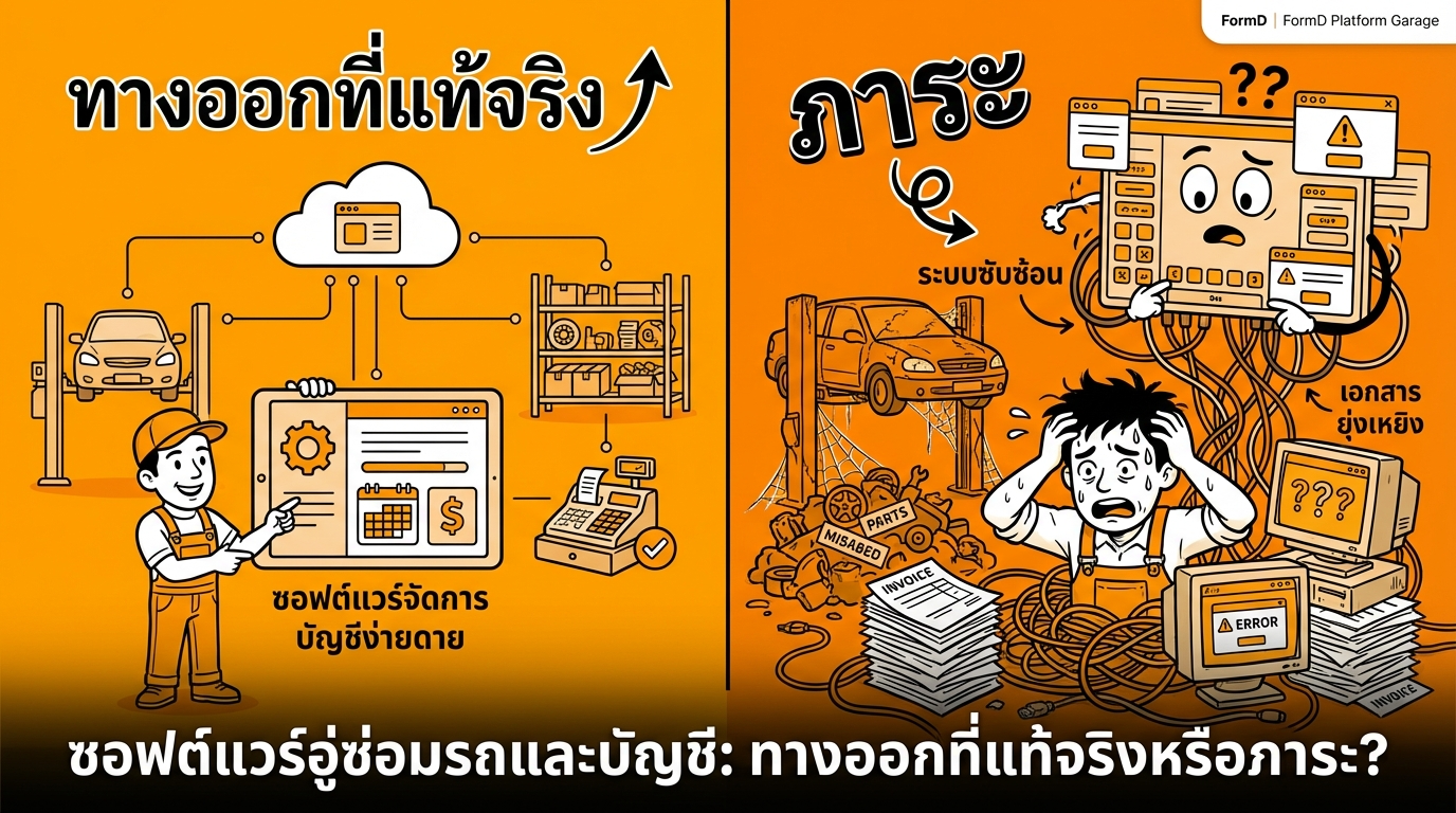 โปรแกรมอู่บนคอมพิวเตอร์และโปรแกรมบัญชีแก้ปัญหาได้จริงหรือแค่สร้างภาระ