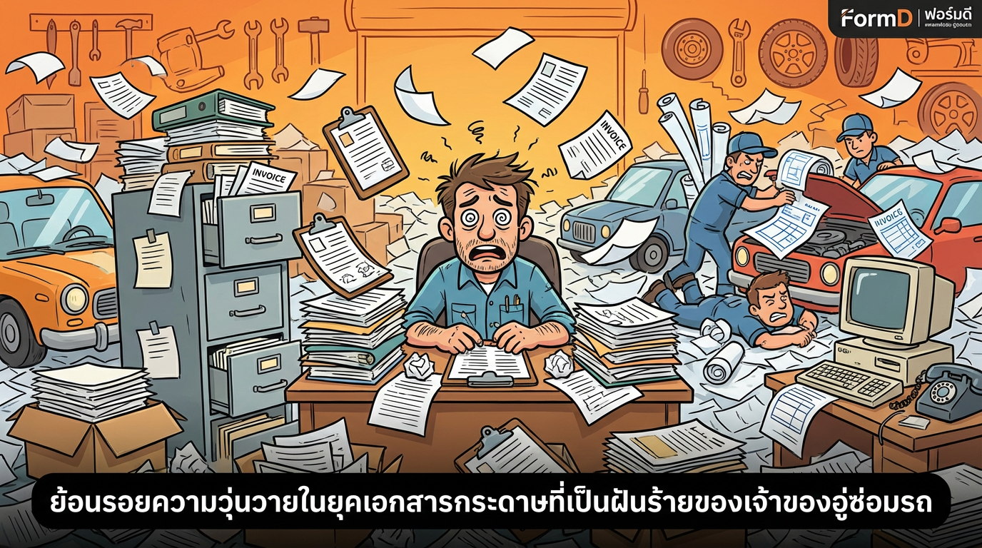 ย้อนรอยความวุ่นวายในยุคเอกสารกระดาษที่เป็นฝันร้ายของเจ้าของอู่ซ่อมรถ