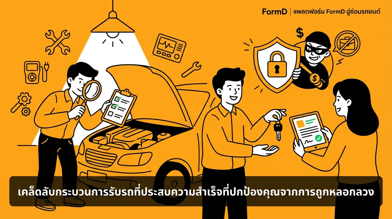 ความลับของกระบวนการรับรถที่ช่วยปกป้องคุณจากการถูกย้อมแมว